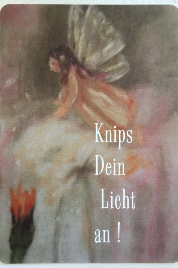 Postkarte " Knips Dein Licht an!"